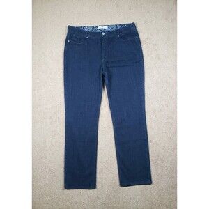 Levi’s 525 Perfect Waist Straight Leg Jeans Women's Sz 16 S/C Dark Blue Cotton